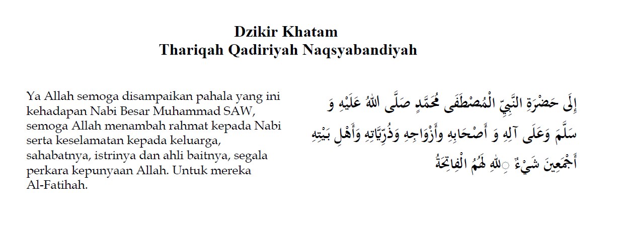 Dzikir Khataman